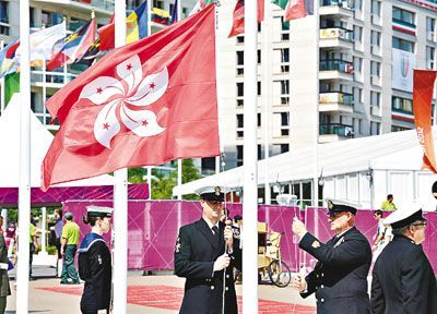 为什么东京奥运会香港是hkg？奥运会香港升什么旗
