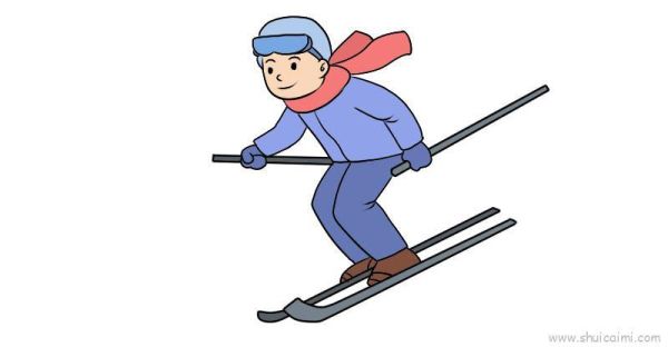 2021奥运会滑雪图片绘画（奥运会2016简笔画）