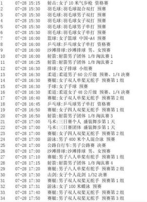 奥运会比赛时间规则为（奥运会电视时间）