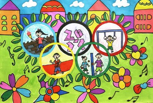 关于奥运会广场的绘画（东莞奥运会绘画）